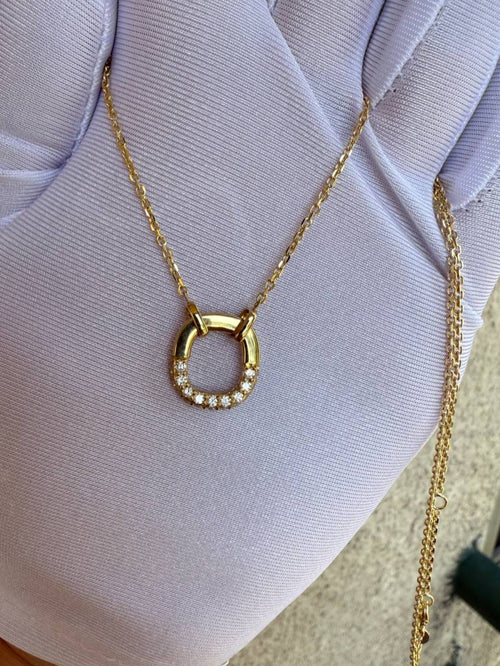 “Halo” Pavé Necklace